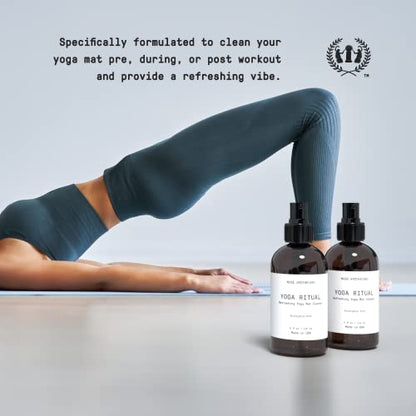 Muse Apothecary Yoga Ritual - Aromatic and Refreshing Yoga Mat Cleaner, 4 oz, Infused with Essential Oils - Eucalyptus Mint, 2 Pack - size: 4 Fl Oz (Pack of 2)