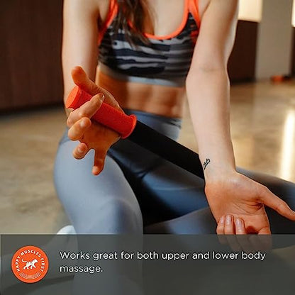 Tiger Tail 18in Massage Stick Portable Roller, Handheld, Deep Tissue Foam Roller, Body Massage and Myofascial Release Tool for Legs, Neck, Calves, Thighs, Shins & Back, The Original 18, Made in USA - size: 18 Inch The Original
