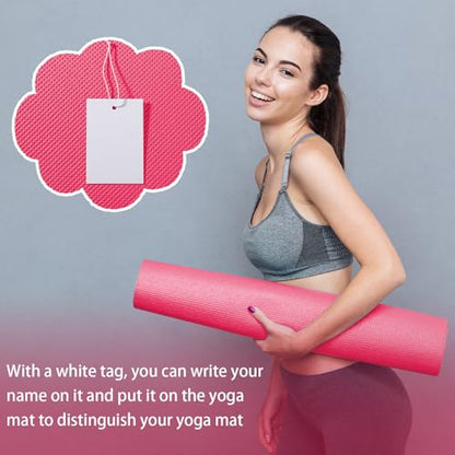 LEIFIDE 10 Pack Yoga Mat Bulk 68'' x 24'' x 4mm Thick Yoga Mat - color: Pink,Blue