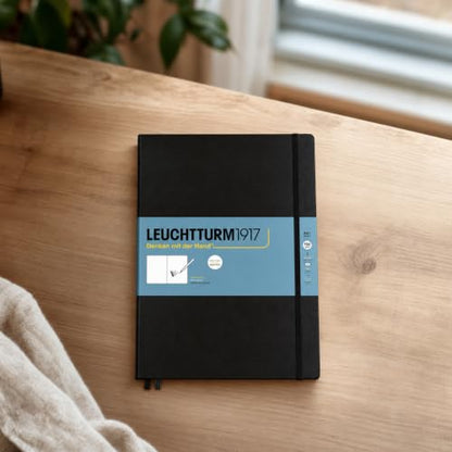 Leuchtturm1917 - Master A4 Hardcover Sketchbook (Black) - 112 Pages of 150g/m² Paper - color: Black, size: Master (A4+)