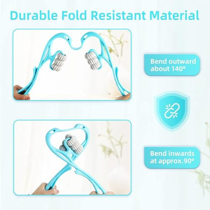 UNIONN 6-Wheel Handheld Neck Massager Roller | Deep Tissue Muscle Stick, For Neck, Back, Legs & Calves, Manual Body Tool, Pain Relief & Myofascial Release, Recovery