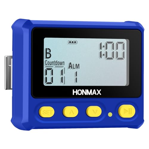 8200 Interval Timer and Stopwatch, Backlight, USB-C Charged, Clock