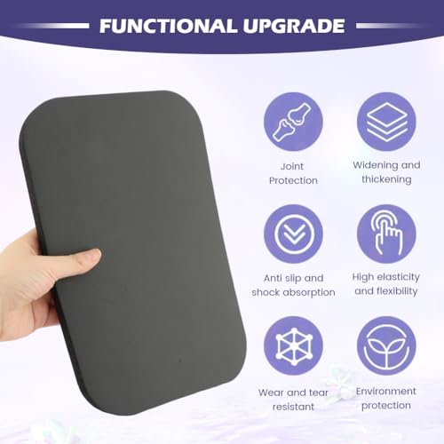 Yoga Knee Pad Cushion, Exercise Knee Pad - Eliminate Pain During Home Workout - Small Exercise Mat for Yoga, Pilates, Kneeling, Planks & Home Gym, 11.4X7.5X0.6inch