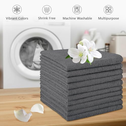 Orighty Wash Cloths, Face Towels 12x12 Inch 20 Pack - color: Grey