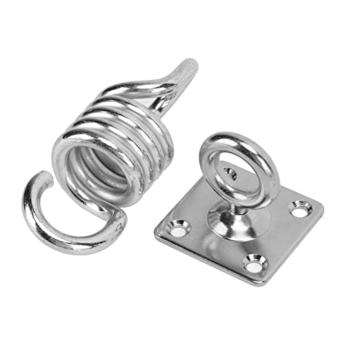 Hammock Chair Hanging Kit, Stainless Steel Ceiling Mount Set, 551LB Load Capacity Swing Hanging Chair for Yoga Sandbag Swing, Hanging Kit with Rotating Door Buckle