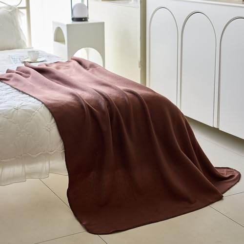 CAI TENG Fleece Blanket Blankets Bulk Pack of 6 Cozy Fleece Throw Blankets 50x60 Warm Soft Lightweight Breathable Pet-Friendly for Bed Sofa Kids Wedding Gifts Camping Luxury Chocolate Brown - color: Chocolate Brown