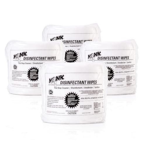 Monk 상업용 시설용 소독 물티슈 (800개 리필 4개) - size: 800 Count (Pack of 4)