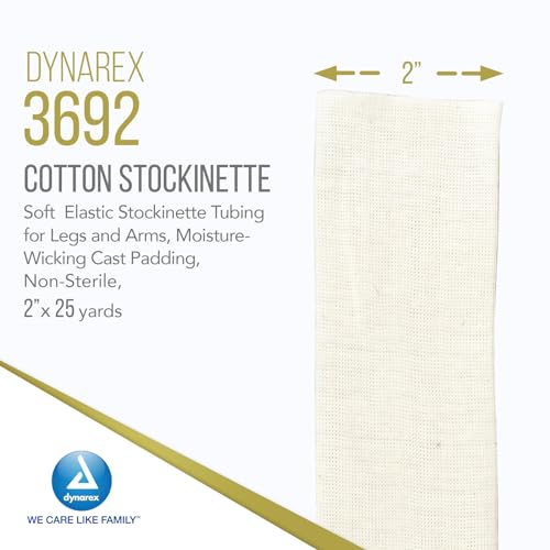 Stockinette Knit Tube Dressing 2'' X 25yd Latex Free (Pack of 4) - size: 2in x 25 yds, 1 Count (Pack of 4)