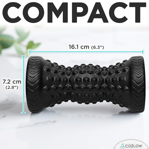 COZLOW - Foot Massager for Plantar Fasciitis Relief - Trigger Point Massage Roller for Feet Pain, Neuropathy, Heel Spur, Flat Arch - Portable Deep Tissue Muscle Therapy Tool for Sole, Calf, Hand, Arm - style: Massage Roller