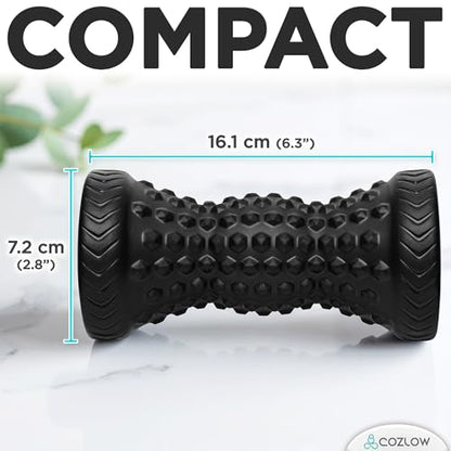 COZLOW - Foot Massager for Plantar Fasciitis Relief - Trigger Point Massage Roller for Feet Pain, Neuropathy, Heel Spur, Flat Arch - Portable Deep Tissue Muscle Therapy Tool for Sole, Calf, Hand, Arm - style: Massage Roller