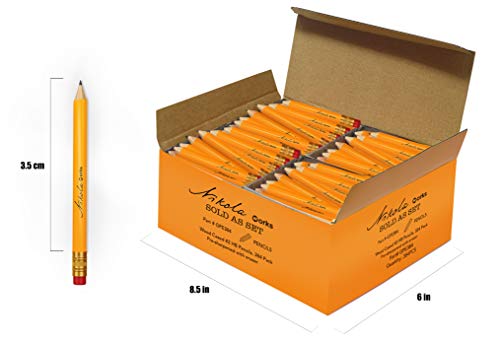 Mini Golf Pencils with Erasers, 192-Count, #2 HB Bulk - size: 96 Count (Pack of 2), style: Golf Pencils With Eraser