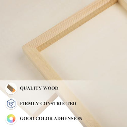 Aodaer 8 Pack Wood Panels 8 x 12 Inch Wooden Panels Canvas Unfinished Craft Wood Boards Panels for Art Crafts Acrylic and Oil Painting Pouring DIY Projects - size: 8 x 12 Inch