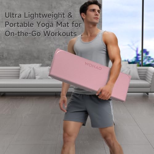 7-Fold Yoga Mat 74"x31" - color: Dull Pink