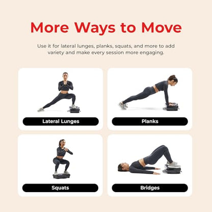 Sunny Health & Fitness 2D/3D Vibration Platform Exercise Machine w/ Remote - size: 2D