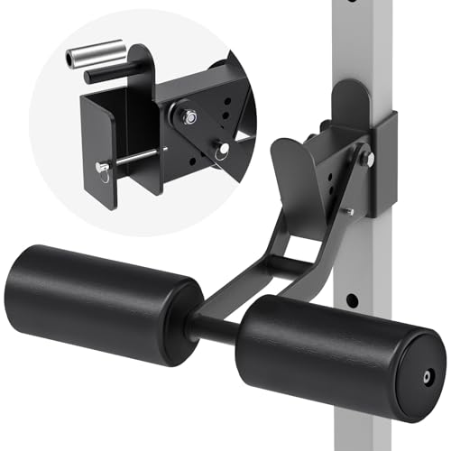 SELEWARE Squat Rack Attachment for Power Cage with 5/8" or 1" Holes - color: B: Nordic Curl Attachment(2x2 Rack, 5/8 & 1" hole)