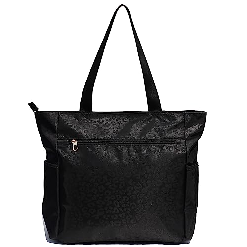 ESVAN Original Floral Tote Bag Large Shoulder Bag with Multi Pockets for Gym Travel Beach Daily Bags - color: A1