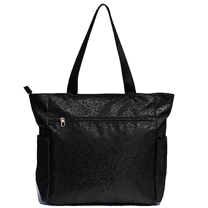 ESVAN Original Floral Tote Bag Large Shoulder Bag with Multi Pockets for Gym Travel Beach Daily Bags - color: A1