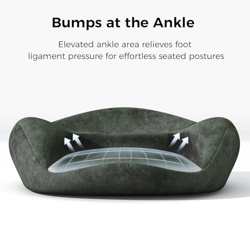 Meditation Cushion - Cross Leg Floor Pillow for Meditator at Home. | Comfortable Memory Foam Zafu Relieves Numbness Tailbon From Long Sitting.