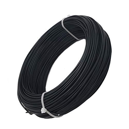 INSPIRELLE 15 Gauge Black Aluminum Craft Wire Bendable Metal Wire | 164 Feet for Jewelry Craft Making - color: Black, size: 15 Gauge (1.5mm)