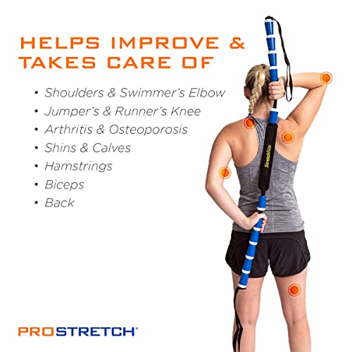 ProStretch StretchRite, Stretching Strap for Sore Muscles, Blue/White - color: Blue/White