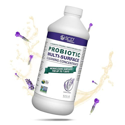 SCD Probiotics Cleaning Concentrate Lavender, Plant-based Cleaner – 17 oz - size: 17 Fl Oz (Pack of 1)