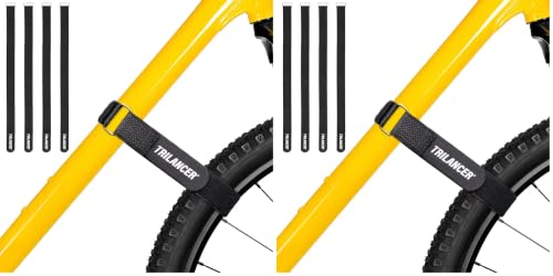 Bike Rack Straps, 8-Pack Trilancer Bike Wheel Stabilizer Strap 26'' x 1.5'' - color: Black, size: 26'' (4 Pcs) (Pack of 2)