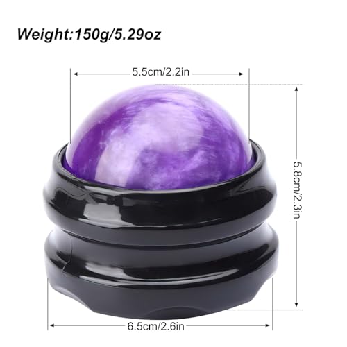 WOVTE Massage Ball, Lacrosse Balls, Self Massage Tool for Sore Muscles, Shoulders, Neck, Back, Foot, Body, Deep Tissue, Trigger Point, Muscle Knots, Yoga and Myofascial Release (Purple) - color: Purple