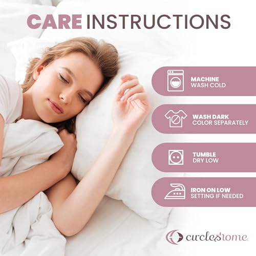 CirclesHome Pillow Protectors 8 Pack Queen Zippered - 100% Cotton Breathable Pillowcases - Protects Pillows from Dirt, Dust and Debris (Queen- Set of 8 - 20x30) - color: 1 - White, size: Queen (20 x 30 inches) - Set of 8
