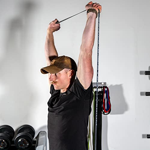 Serious Steel Fitness Non Latex (Latex Free Resistance Bands) Resistance Bands Exercise Bands | Use for Pull-Ups, At Home Workouts, Strength Training and Resistance Training(41" Sets) - color: Set (4-Bands