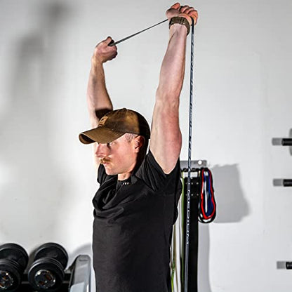 Serious Steel Fitness Non Latex (Latex Free Resistance Bands) Resistance Bands Exercise Bands | Use for Pull-Ups, At Home Workouts, Strength Training and Resistance Training(41" Sets) - color: Set (4-Bands