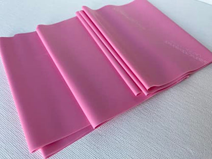 Non-Latex (Rose Level 1) Sanctband Exercise Resistance Band 30 Pcs Dispenser 5 FT /1.5 Meter Physical Therapy Strength Training Yoga Pilates Stretching Elastic Band Strengths Workout