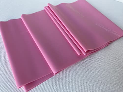 Non-Latex (Rose Level 1) Sanctband Resistance Bands 50 Yard /46 M Professional Latex Free Elastic Band for Upper & Lower Body & Core Exercise, Physical Therapy, Pilates, Workout, & Rehab