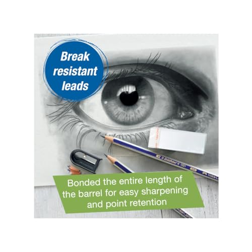 Faber-Castell Creative Studio Art On-The-Go Graphite Sketch Set – 15 Sketching Pencils and Accessories