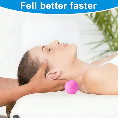 Aegero Peanut Massage Ball-Double Lacrosse Massage Ball (Blue Firm Ball)