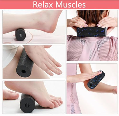 Mini Foam Roller, High Density Massage Tool for Physical Therapy - color: Red