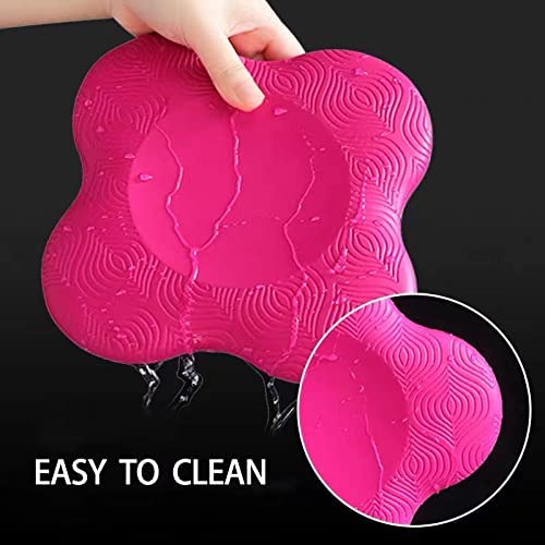Yoga Knee Pad Cushion Extra Thick for Knees Elbows Wrist Hands Head Foam Yoga Pilates Work Out Kneeling pad - color: rosered