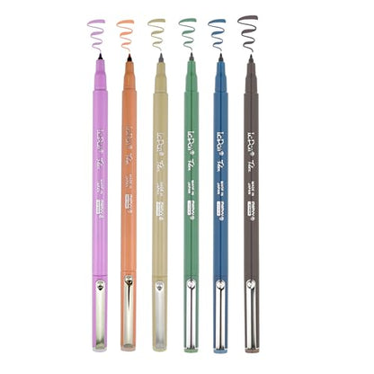 Uchida Le Pen Flex 6 Piece Set, Retro Colors
