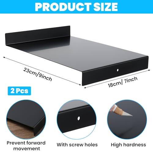 2 Pcs Bench Hook Metal Inking Plate for Block Printing, Bench Inking Plate 9 x 7 x 1 Inches, Linoleum Printmaking Block Stop Ink Plate Printing Supplies Bench Hook Printmaking Tool for Linocut Carving - size: 2 Pcs