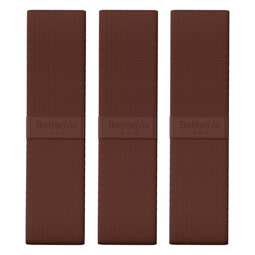 BetterMe Pilates Loop Bands – Resistance Bands Set for Women – Elastic Workout Bands for Glutes, Legs & Core – Home Fitness & Exercise Bands - color: Chocolate Brown