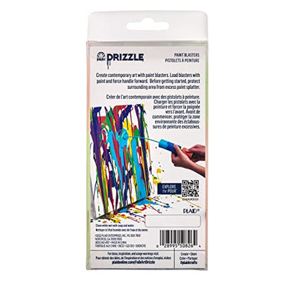 FolkArt Drizzle Paint Blasters, Easy to Use Foam Blasters Perfect for DIY Paint Pouring Arts and Crafts Projects, 50826 - style: Paint Blasters