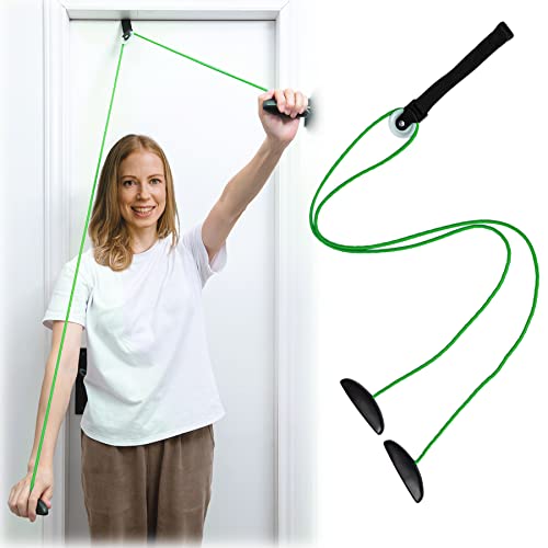 Shoulder Pulley Over The Door Physical Therapy System - color: Green