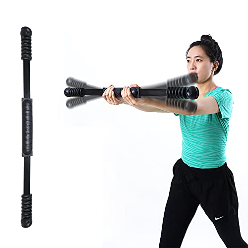Elastic Fitness Stick Elastic Bar Body Exercise Bar Muscle Training for Exercise Tremor Stick Shoulder Rehabilitation Physical Therapy, Aerobics,Body Shaping Home Gym Yoga, Pilates - color: matt black