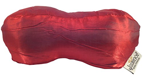 Jadience Lavender Herbal Neck Pillow – RED: Warming + Cooling | Stress Relieving/Detoxifying | A Great Travel Pillow for Kids & Adults | The Best Neck Support for Sleeping or Watching TV - color: Red