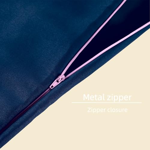 Weighted Blanket Cover, 48 * 72, Dark Blue, Heavy Weighted Blanket Cover, 48x72, 8 Ties, Zipper on Long Side - color: Dark Blue, size: 48*72