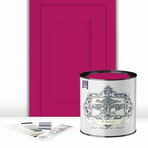 ALL-IN-ONE Paint by Heirloom Traditions, B-Sassy, Quart - color: B-Sassy, size: 32 Fl Oz (Pack of 1)