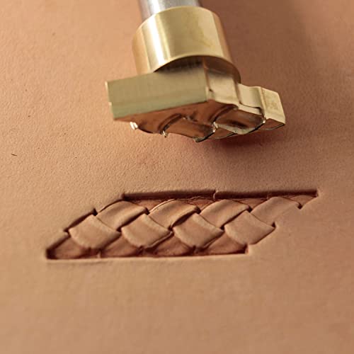 DandS ltd Leather Stamp Tool, Rope Knot, Professional Steel Craft Tool for Leatherworking, Embossing, Carving & Stamping Leather Projects, Belts, Wallets & DIY Projects Compatible with Mallet #463 - color: Rope Knot 0.35" X 0.83"