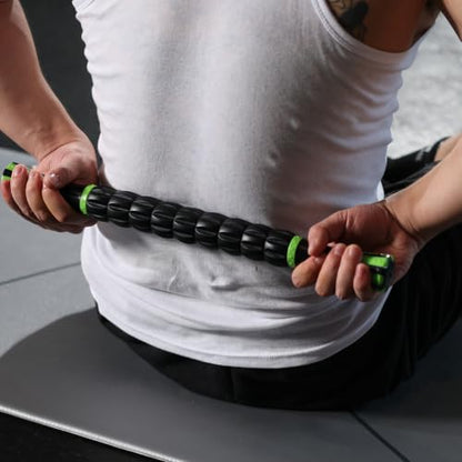 Muscle Roller Deep Tissue Massage Stick Cellulite Roller Fascia Blaster Lymphatic Drainage Massager for Muscle Soreness Tightness Physical Therapy(Blue Black) - color: Blue Black