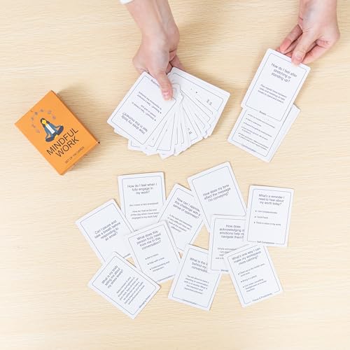 100 Mindful Work Cards – Mindfulness & Self‑Care Prompts for Professionals | Desk & Travel Deck for Stress Relief, Focus, Motivation & Well‑Being - style: Work Cards