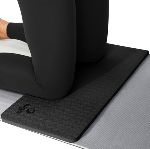 IUGA Yoga Knee Pads Cushion Non-Slip Knee Mat for Elbows Wrist Pain in Yoga Planks Floor Exercises Portable Extra-thick Cushioning - color: Inky