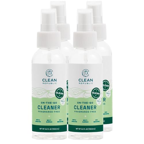 All-Purpose HOCl Cleaning Spray, TSA Compliant Travel Size, 3.4oz, 4-Pack - size: 3.4 Fl Oz (Pack of 4)